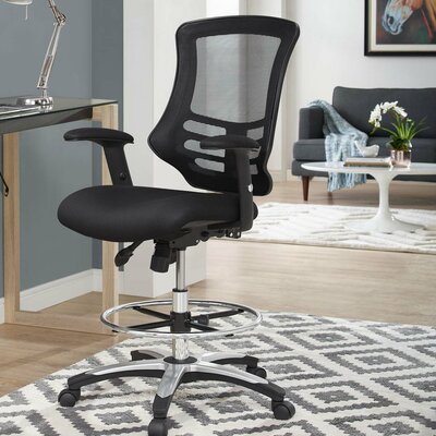 Ergonomic Office Chairs You Ll Love In 2020 Wayfair   La Mott Ergonomic Mesh Drafting Chair 